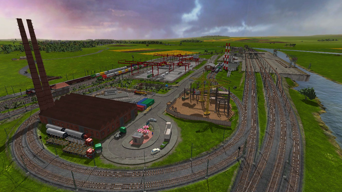Blick auf den Güterbahnhof