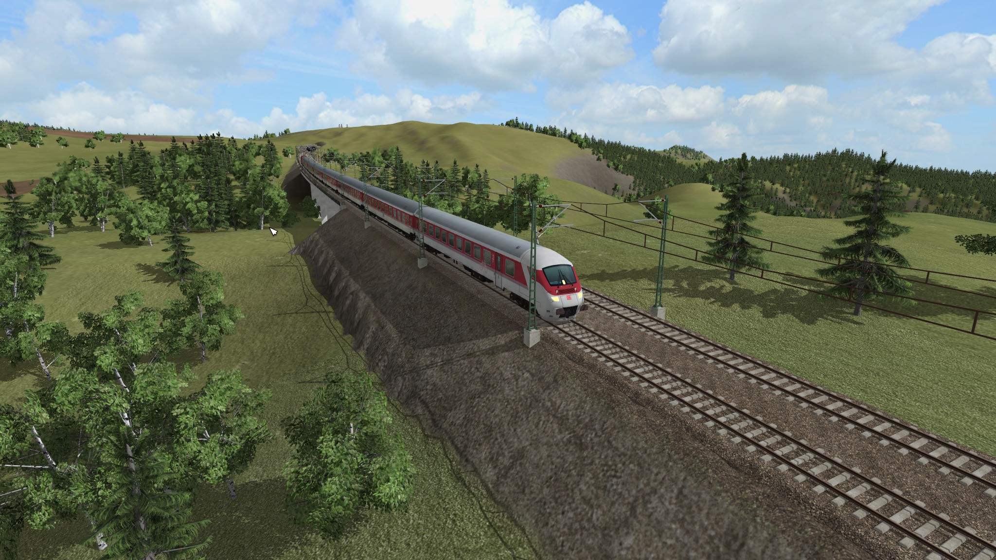 IC mit Bimdzf269 Steuerwagen auf Testfahrt