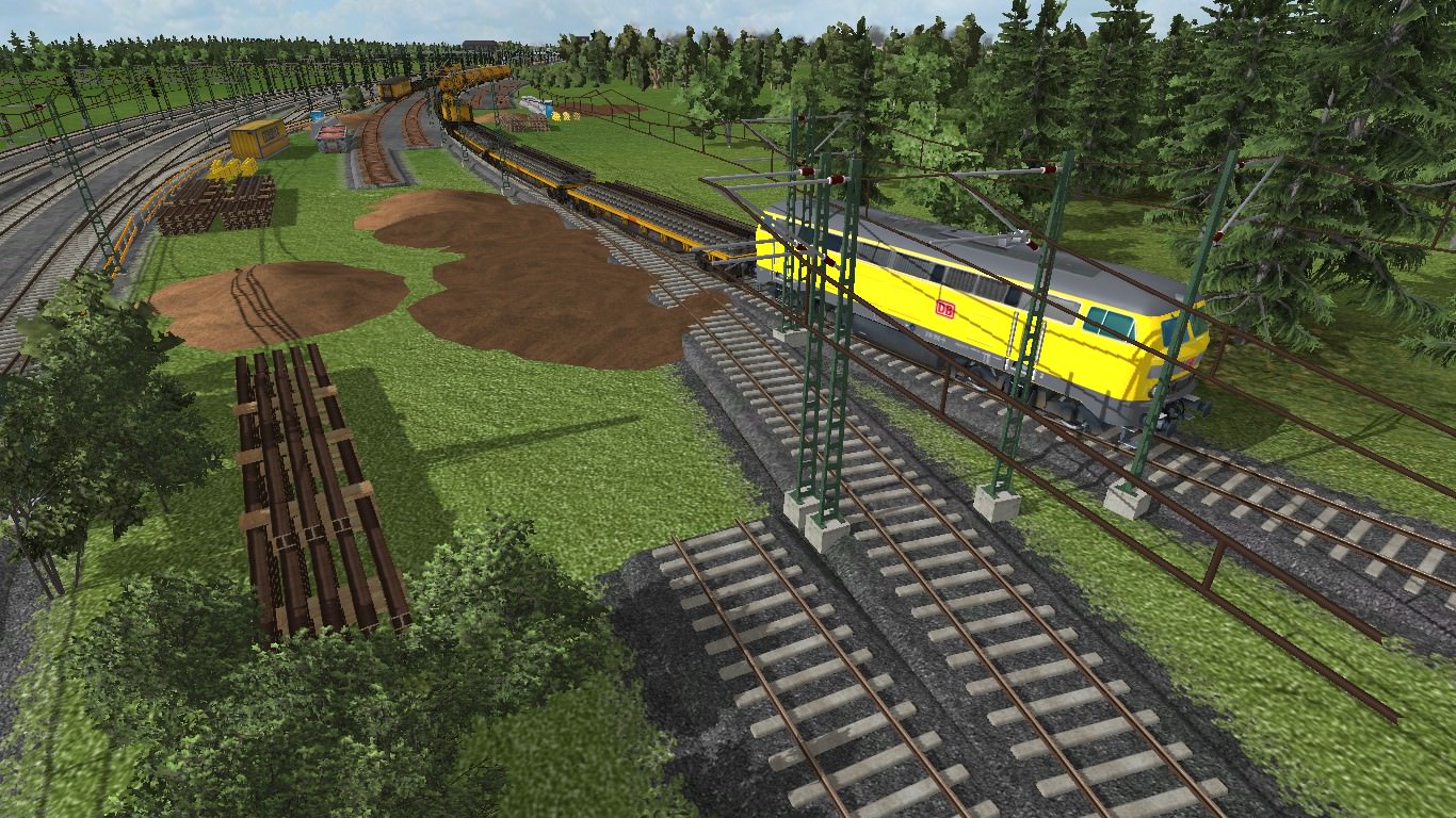 Gleisbau im Rangierfeld des Hbf