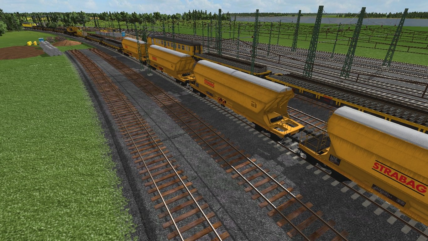 Gleisbau im Rangierfeld des Hbf