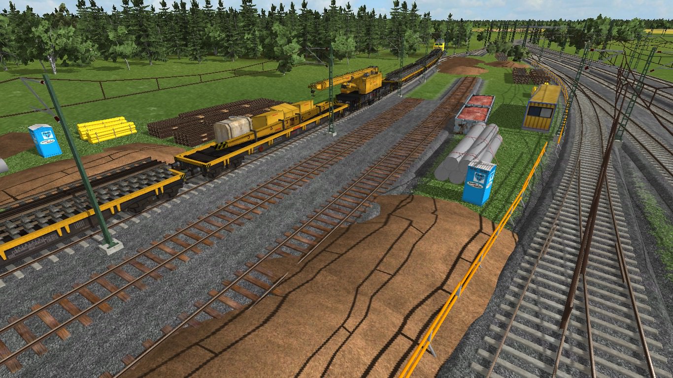 Gleisbau im Rangierfeld des Hbf