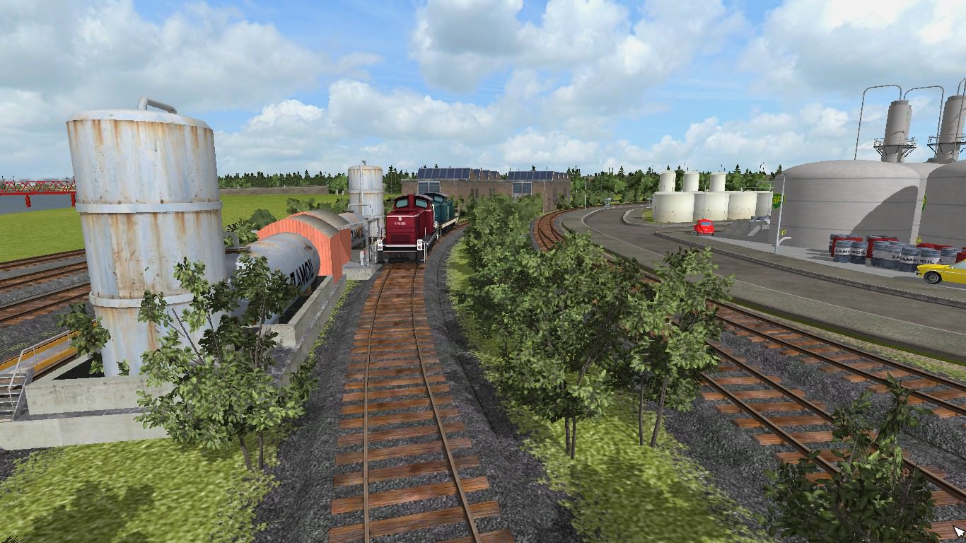 Depot der Rangierloks des Hafenbahnhofs