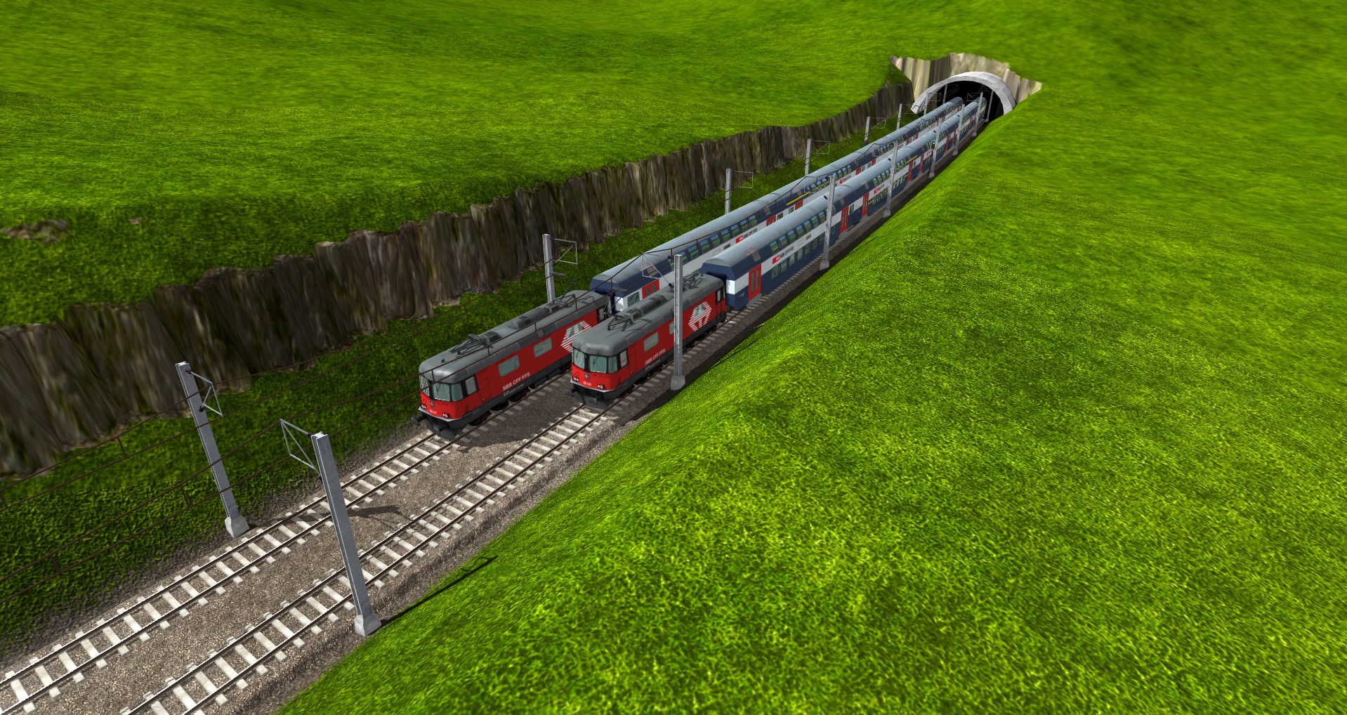 Zwei Reginalbahnen treffen sich