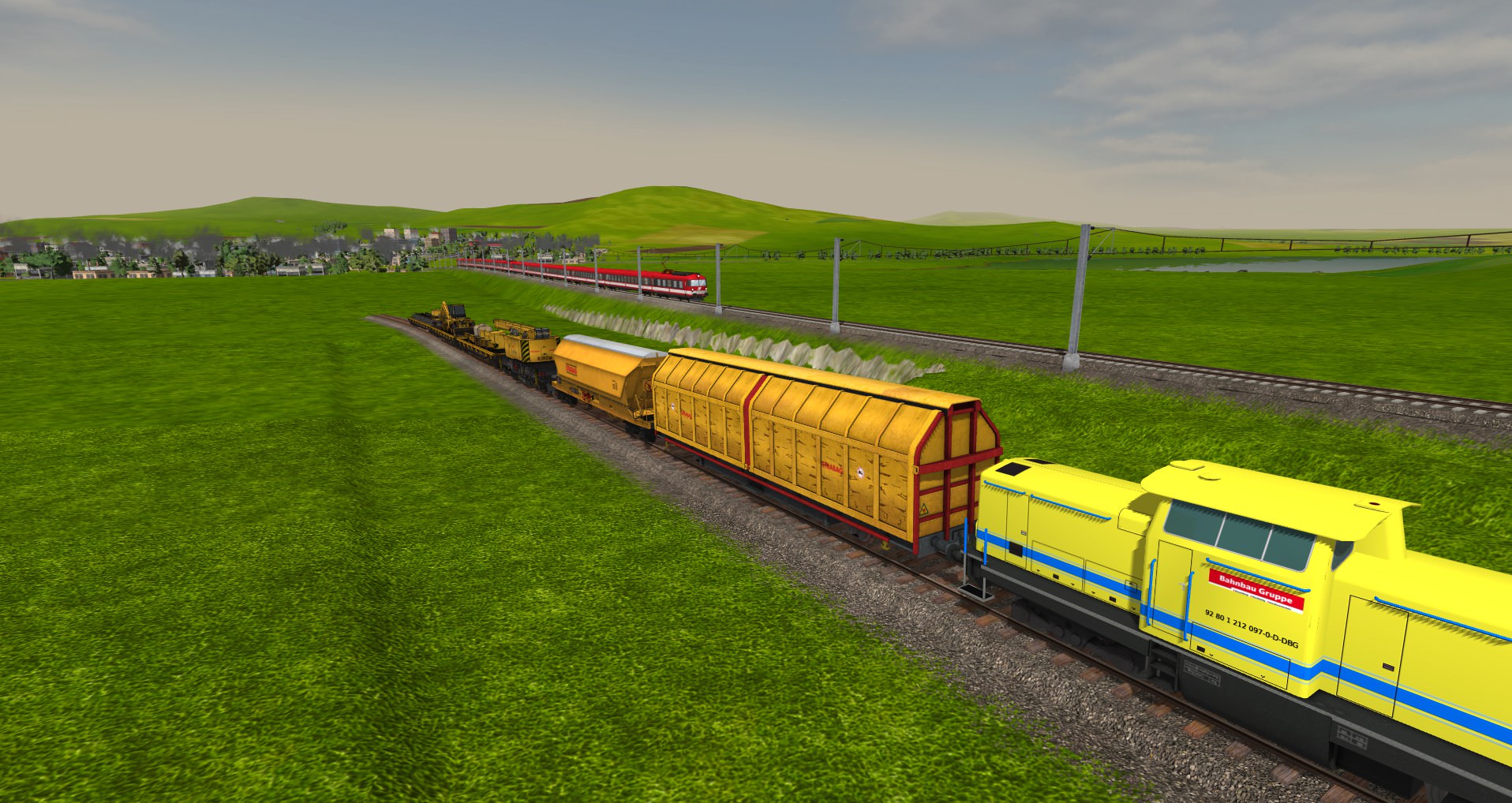 Der Bahnzug und sein Nachfolger für diese Strecke