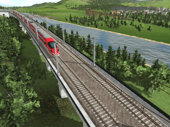 High Speed Line and City (300km/h)