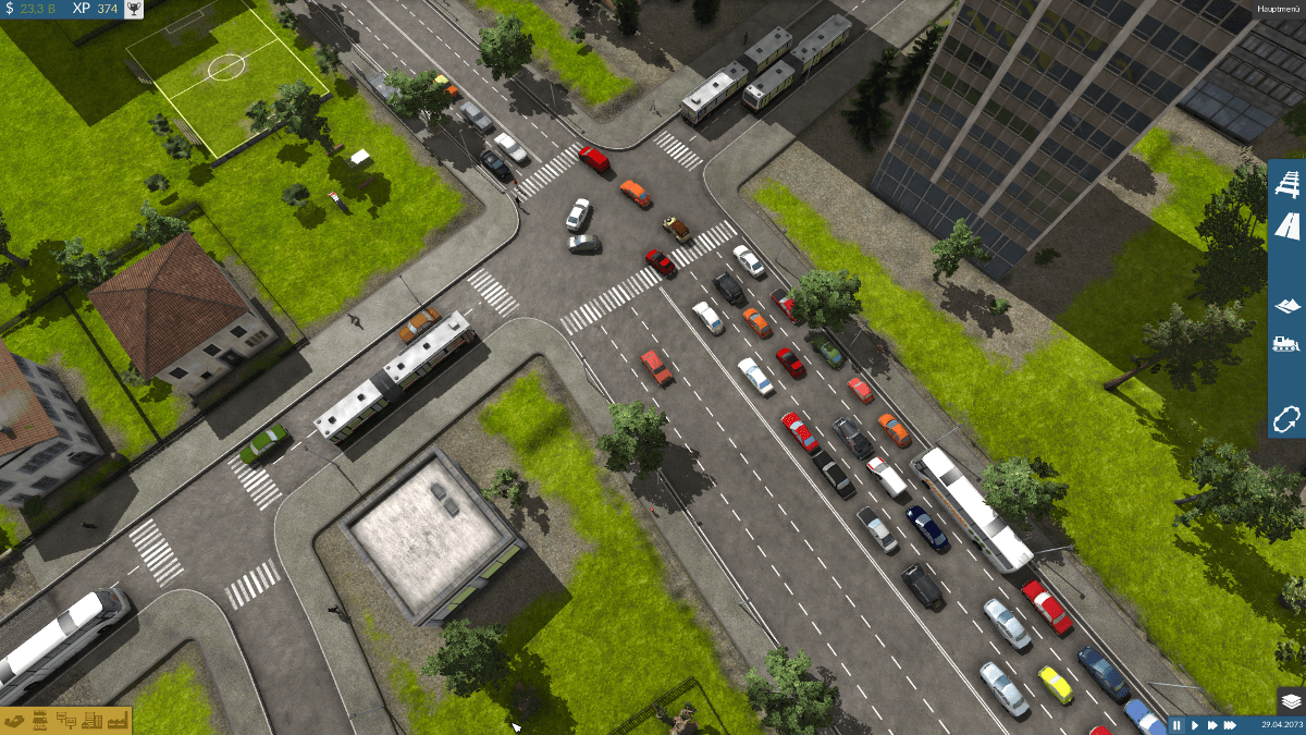Die Kontrolle des Individualverkehrs gehört nicht zu den Kernaufgaben des Spiels.