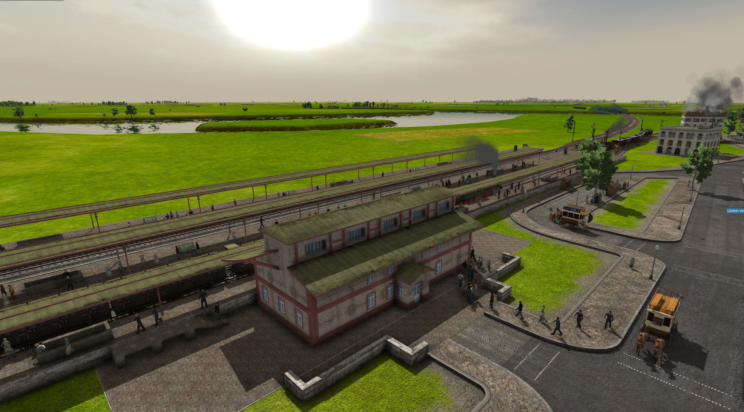 eine kleine Umgestaltung eines Bahnhofs