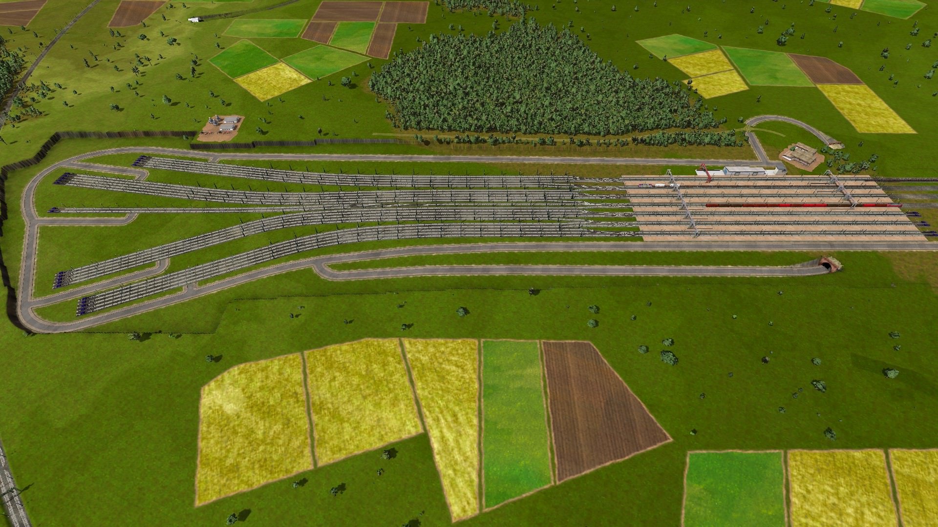 Der neue Güter HBF mit dem Rangierbahnhof.