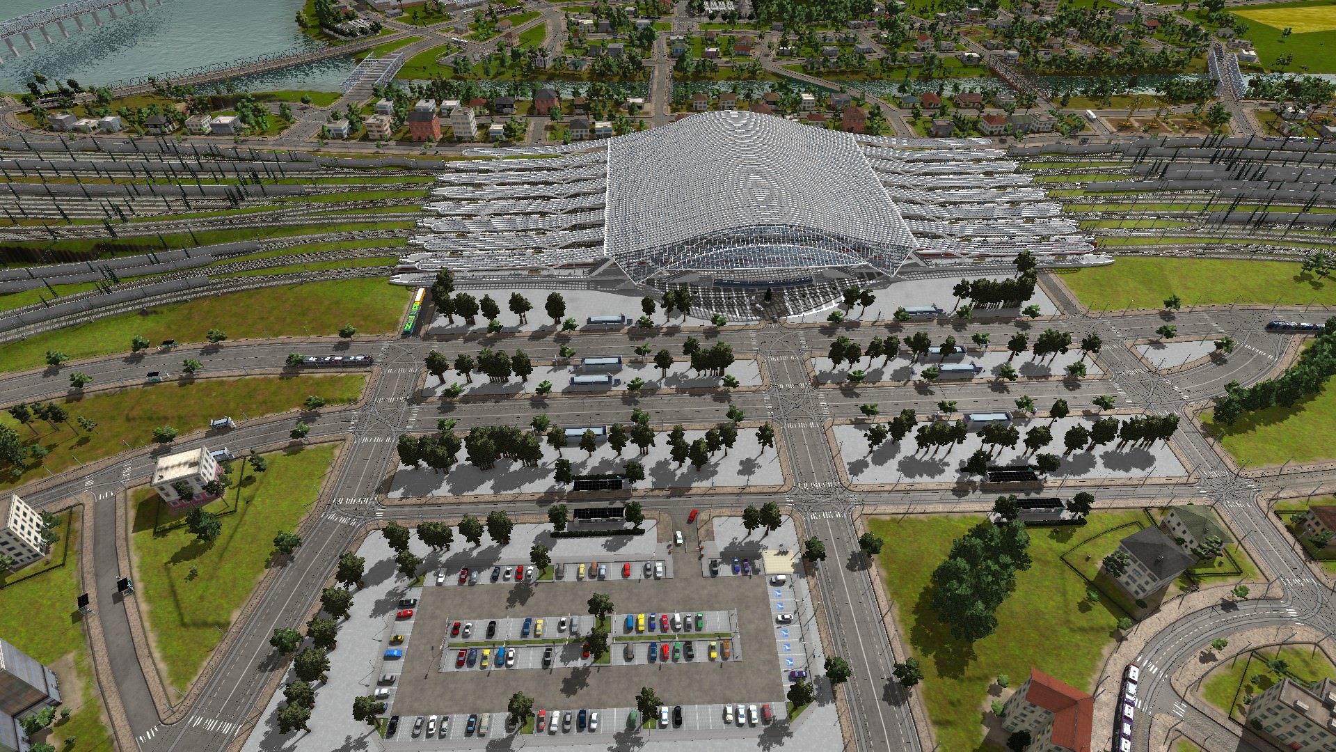 Der neue HBF von Hohenberg an der Eder mit neuem Bahnhofsvorplatz.