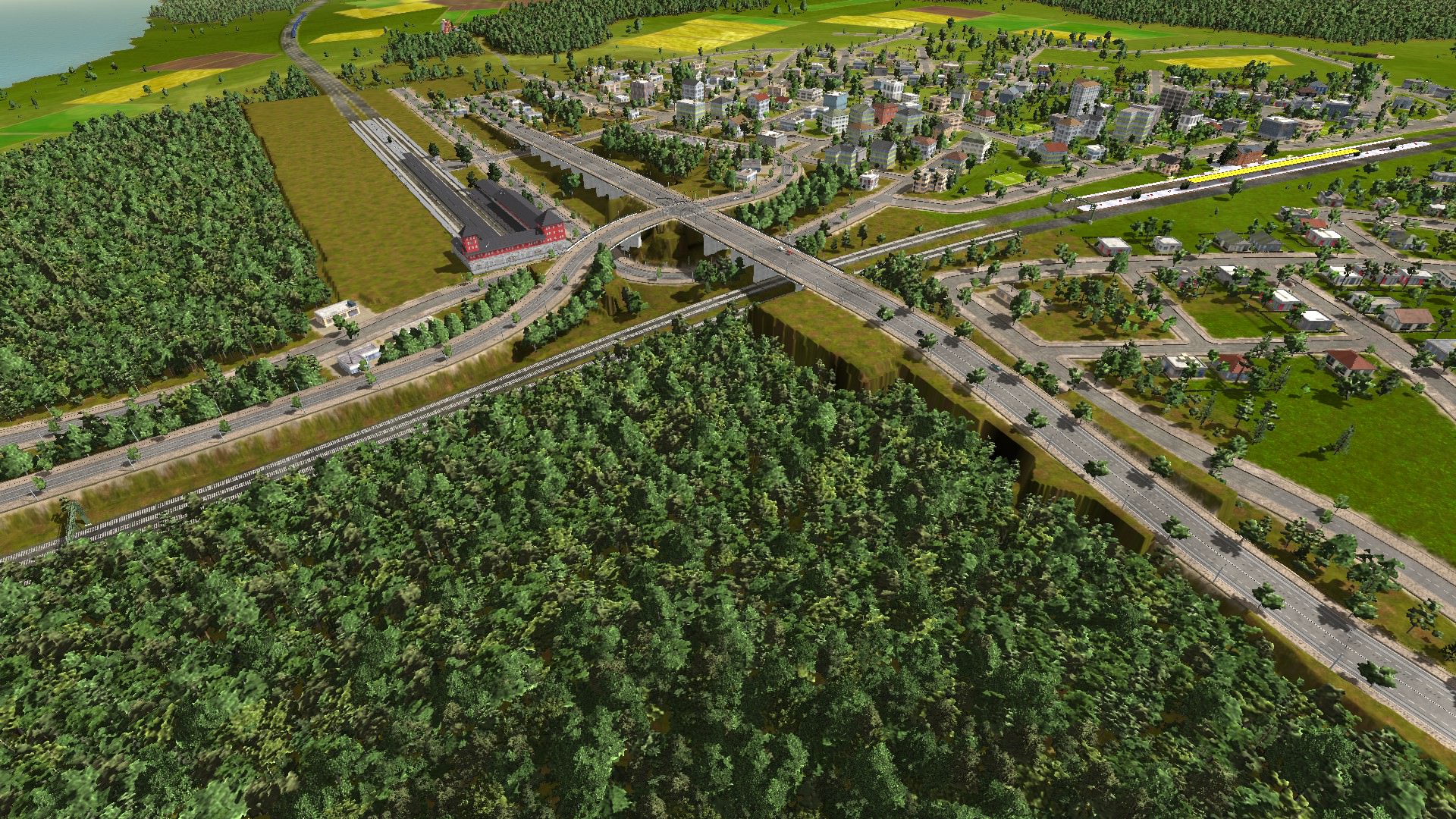 Brücke von Gemersheim zum Kopfbahnhof und gleichzeitige verbindung nach Hohenberg an der Eder.