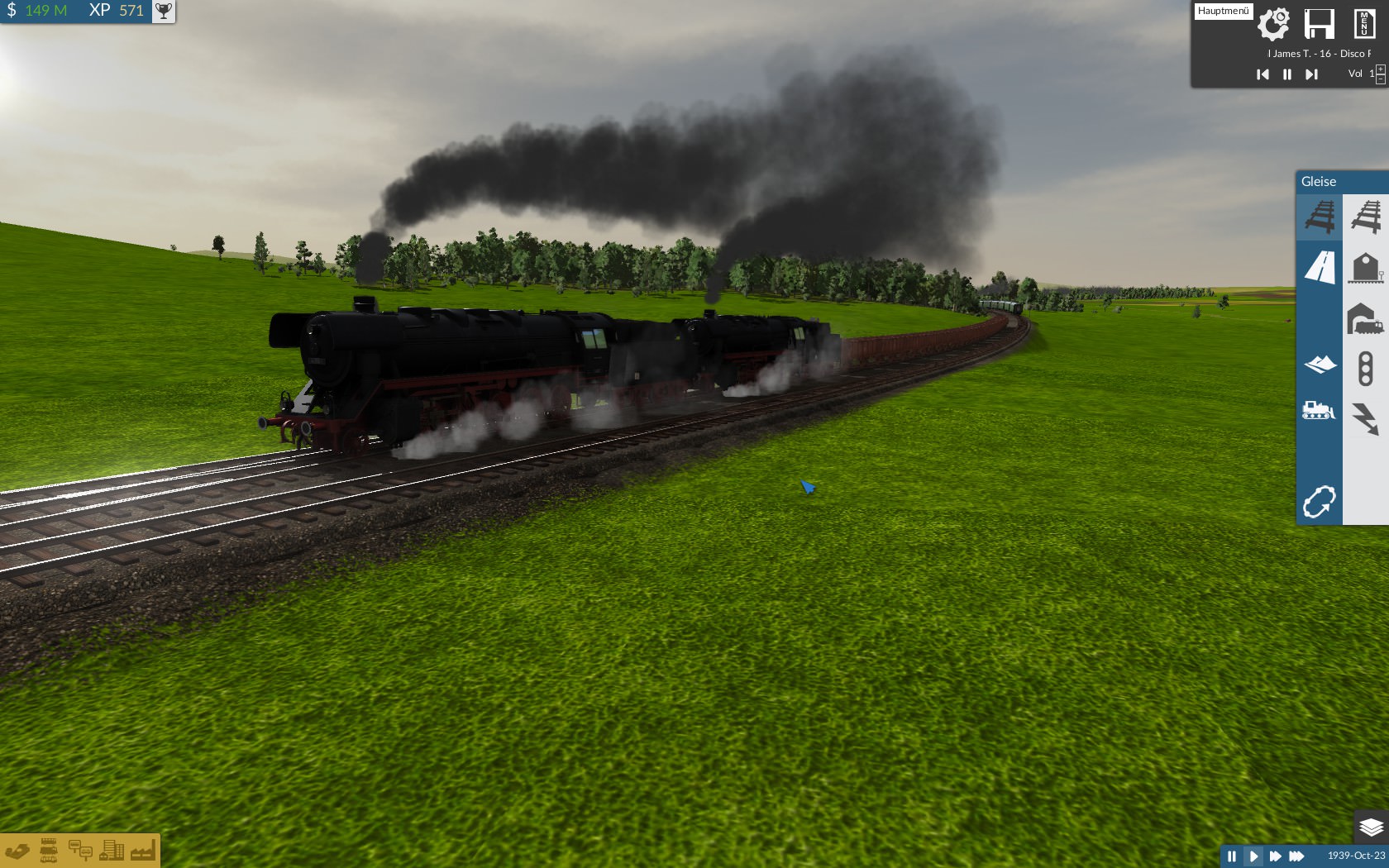 BR 44 der Deutschen Reichsbahn von Grimes und UnixRoot in einer Typischen Doppeltraktion vor einem Schweren Erzzug
