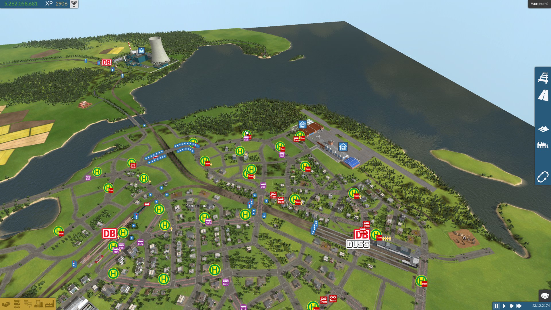 Peenemünde mit AKW Lubmin auf meiner Let's Play Usedom-MAP