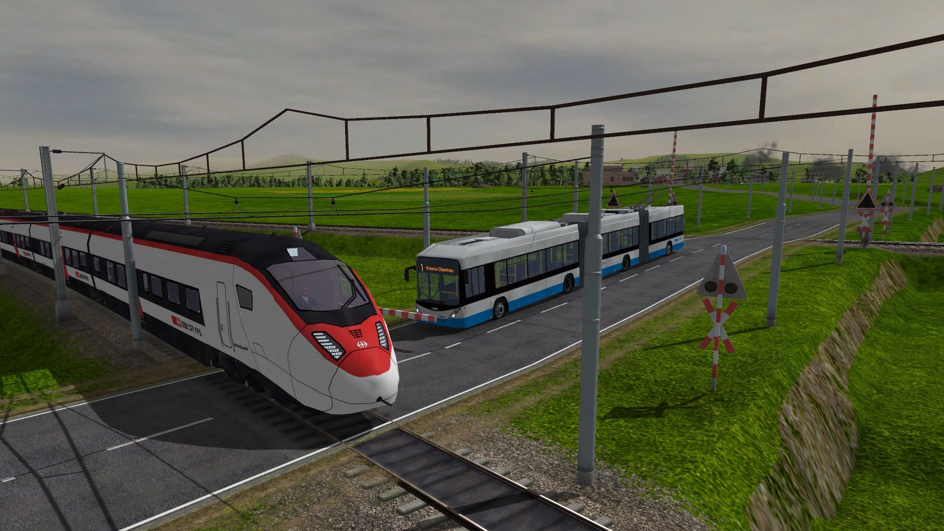Giruno und Trolleybus