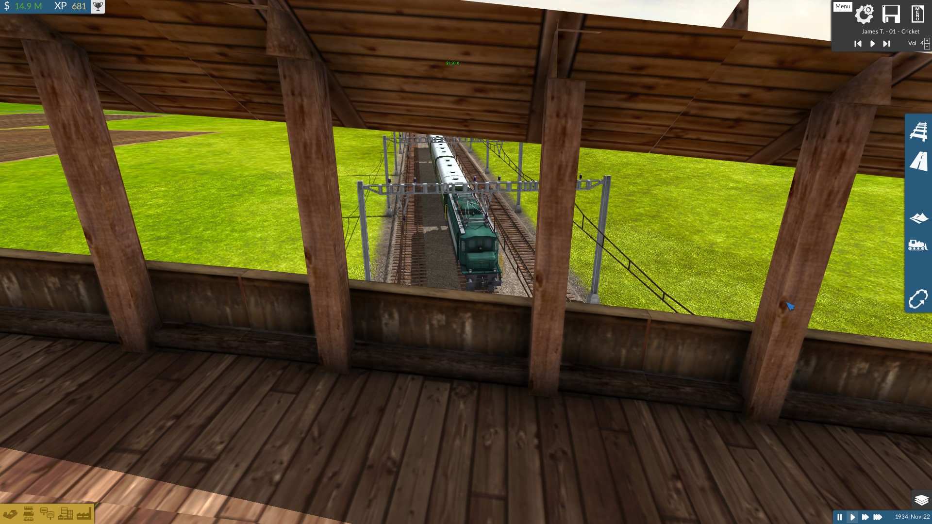 look dad a train