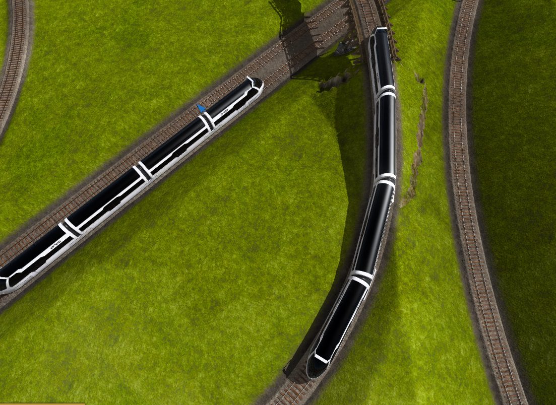 Futuristischer Zug Namens Orka
