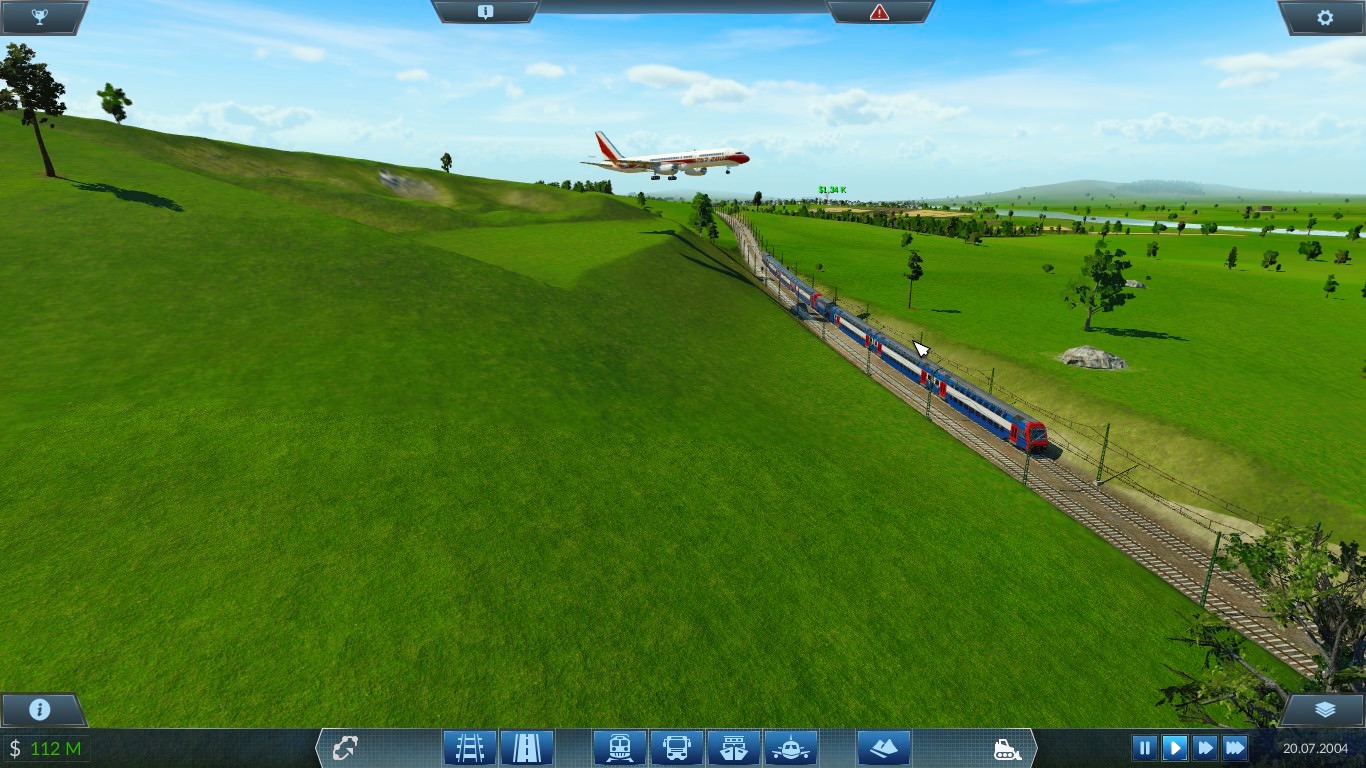 Knapp zwischen Zug und Flugzug