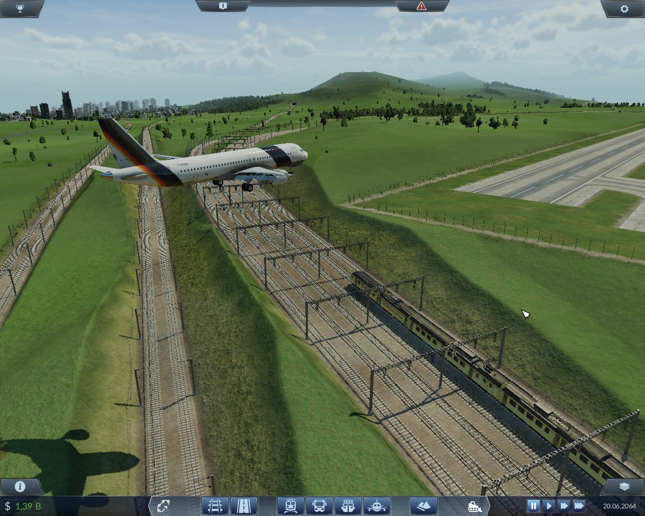 Knapper Anflug