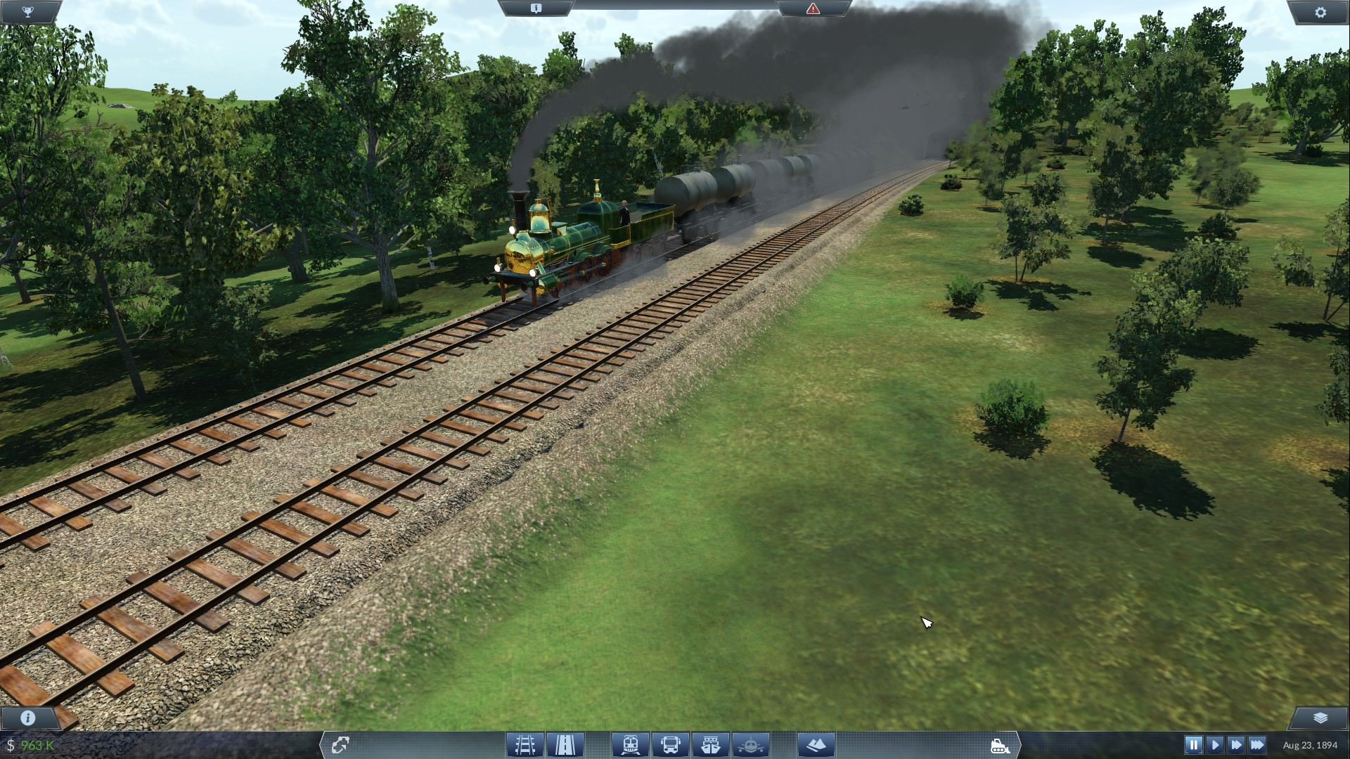 Borsig mit Benzinwagons