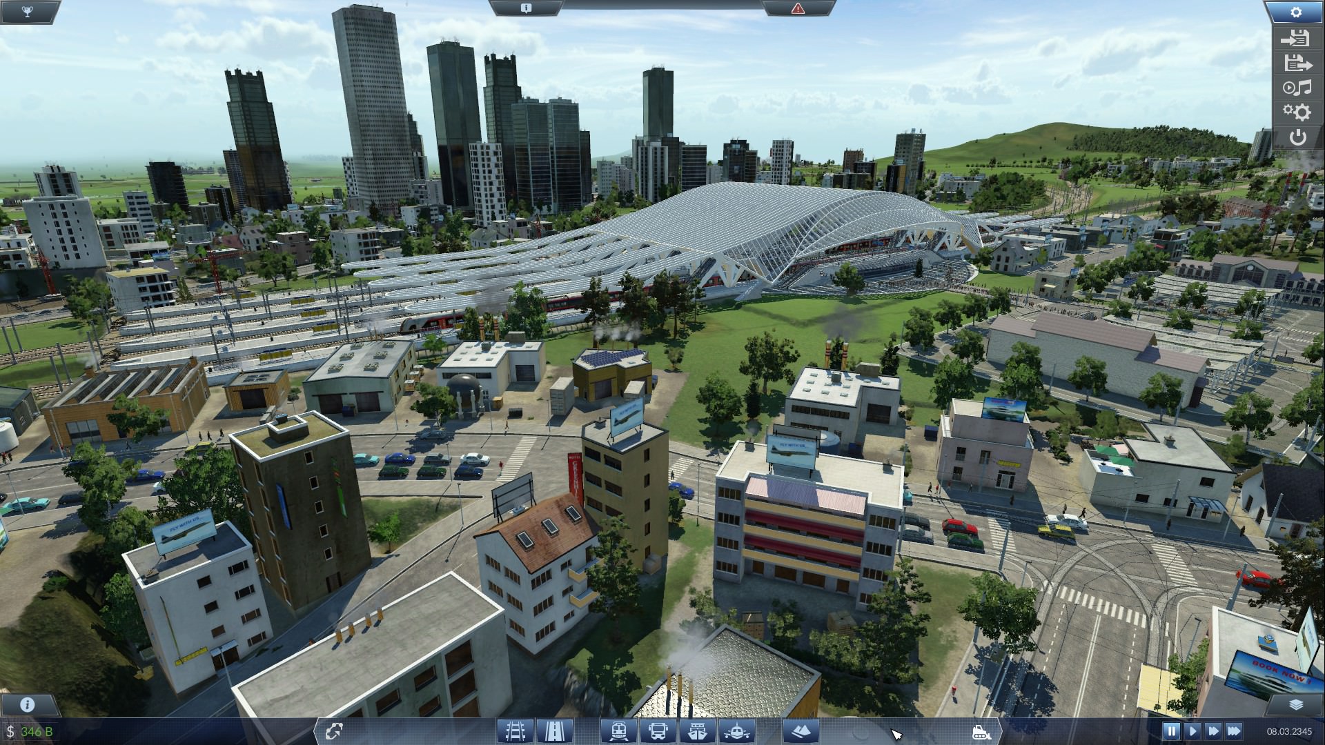 Der neue Bahnhof ist fertig