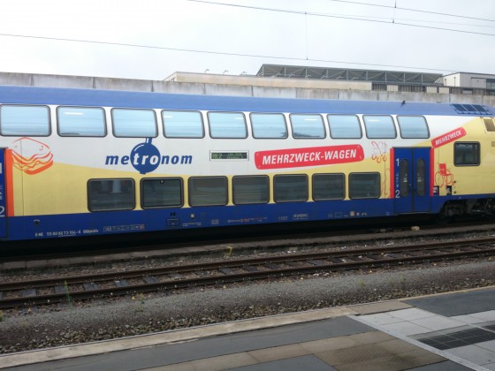 Steuerwagen der Metronom in Hannover Hbf