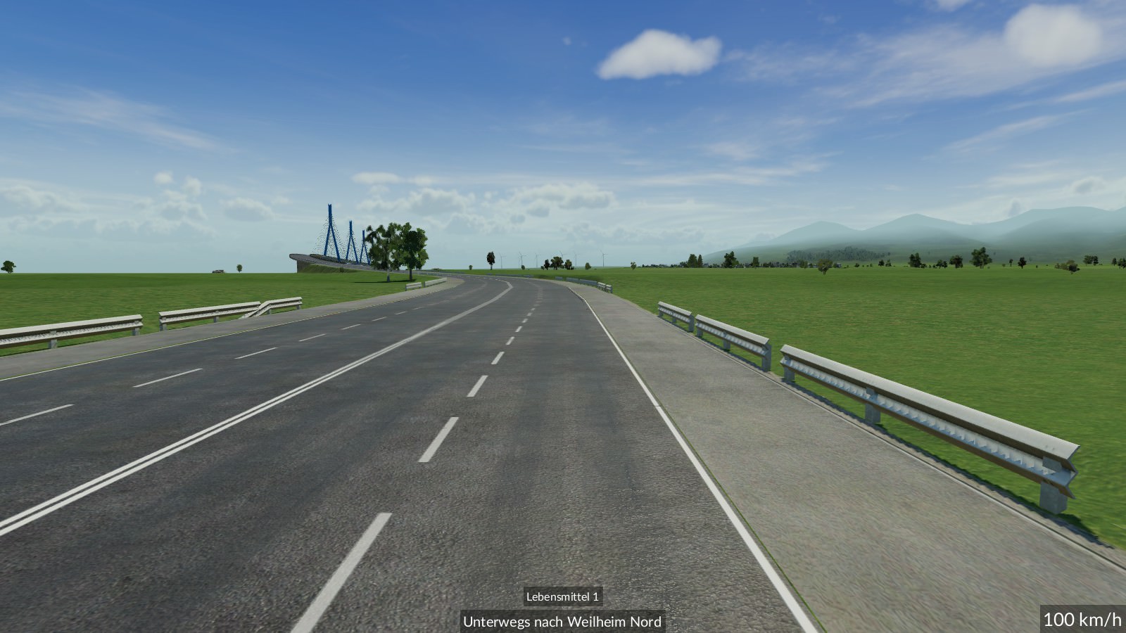 Autobahn in die Berge