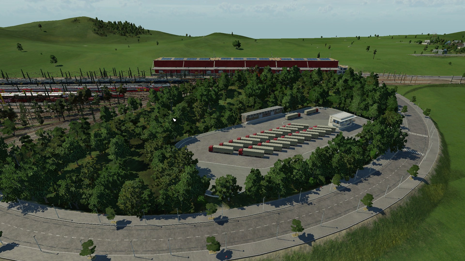 Fortsetzung des Baus des größten Güter und Umschlagbahnhofs in Transport Fever Bild2