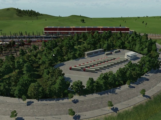 Fortsetzung des Baus des größten Güter und Umschlagbahnhofs in Transport Fever Bild2