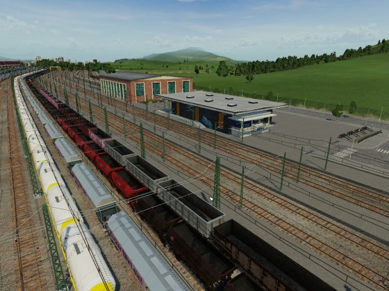 Fortsetzung des Baus des größten Güter und Umschlagbahnhofs in Transport Fever Bild4