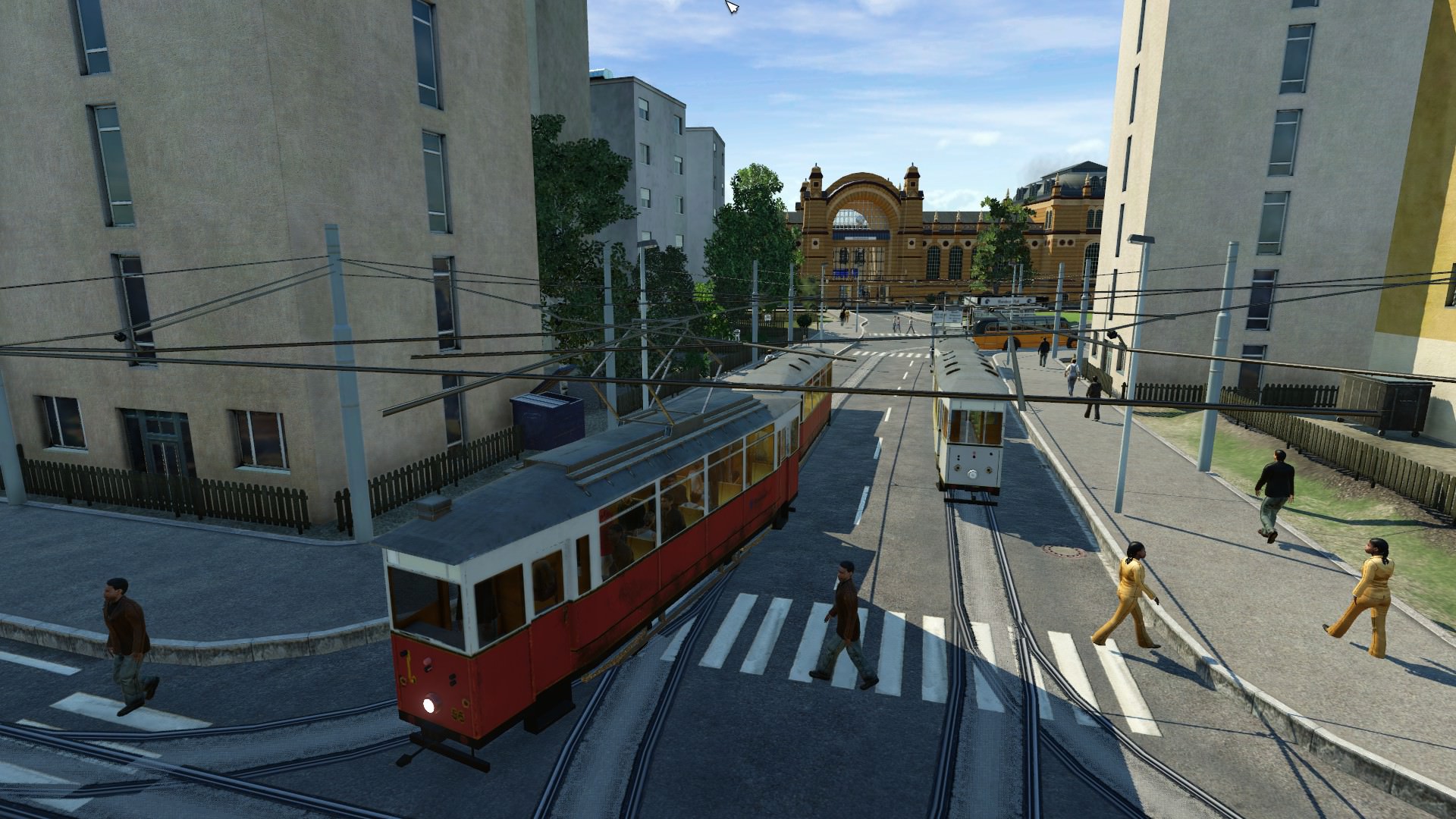 Blick auf den Bahnhof