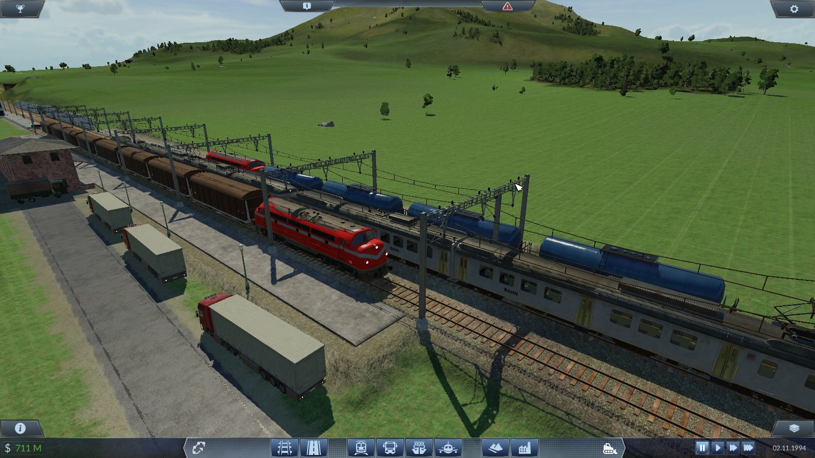 Durchfahrt durch den Güterbahnhof