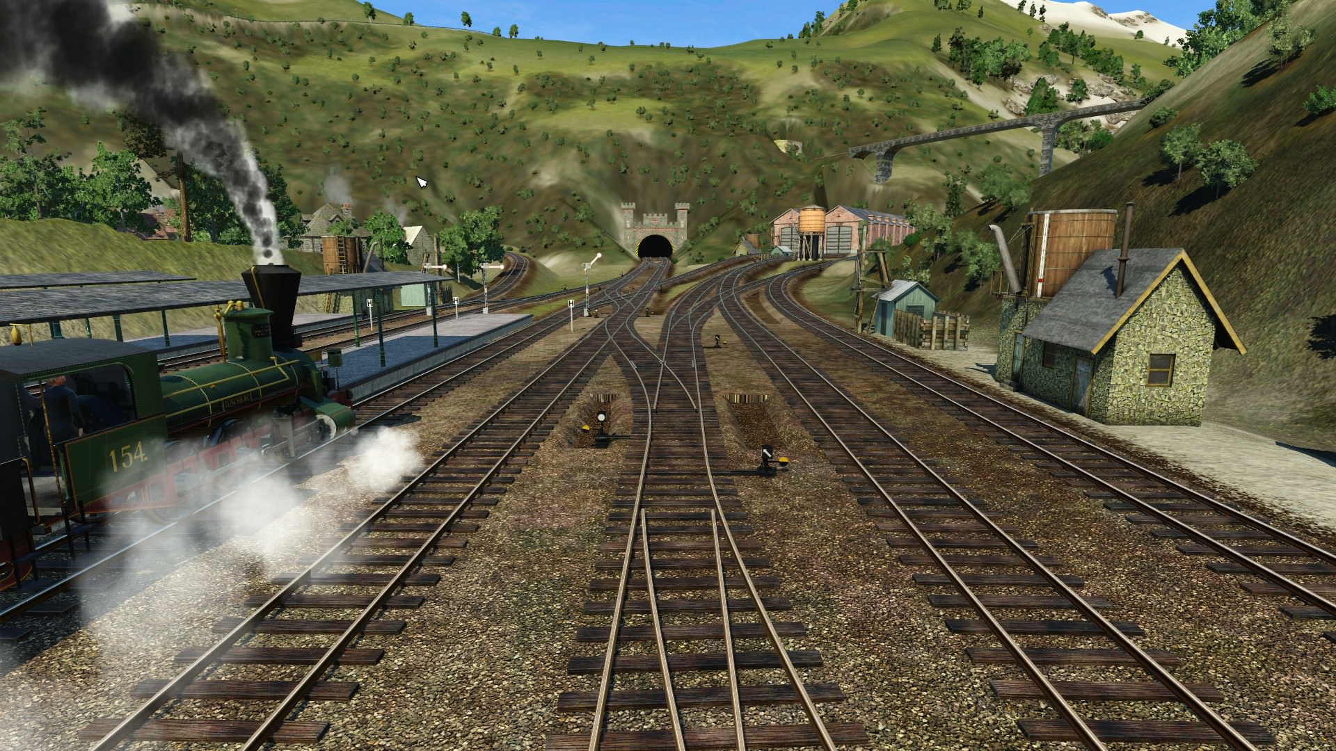 Ausfahrt Göschenen Richtung Gotthard Tunnel.