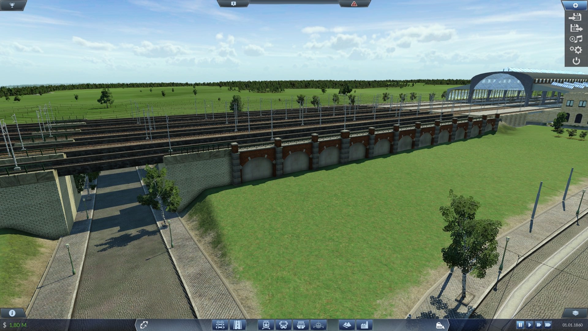 Die alte Mauer steht unter Denkmalschutz und darf auch nicht von der Bahn abgerissen werden