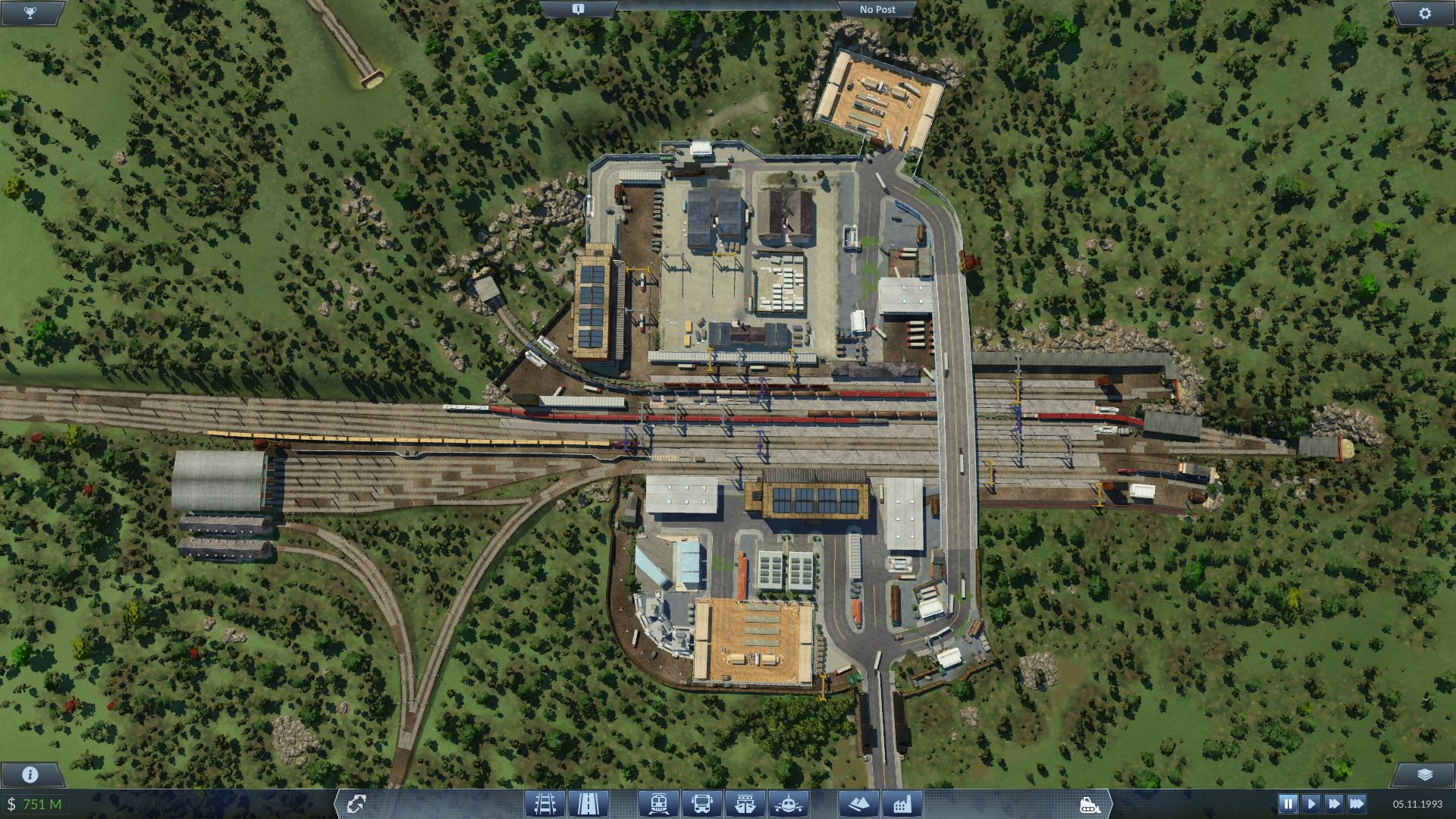 Werkzeugfabrik mit Umschlagplatz Güterbahnhof/LKW Station