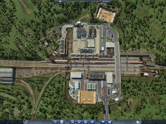Werkzeugfabrik mit Umschlagplatz Güterbahnhof/LKW Station