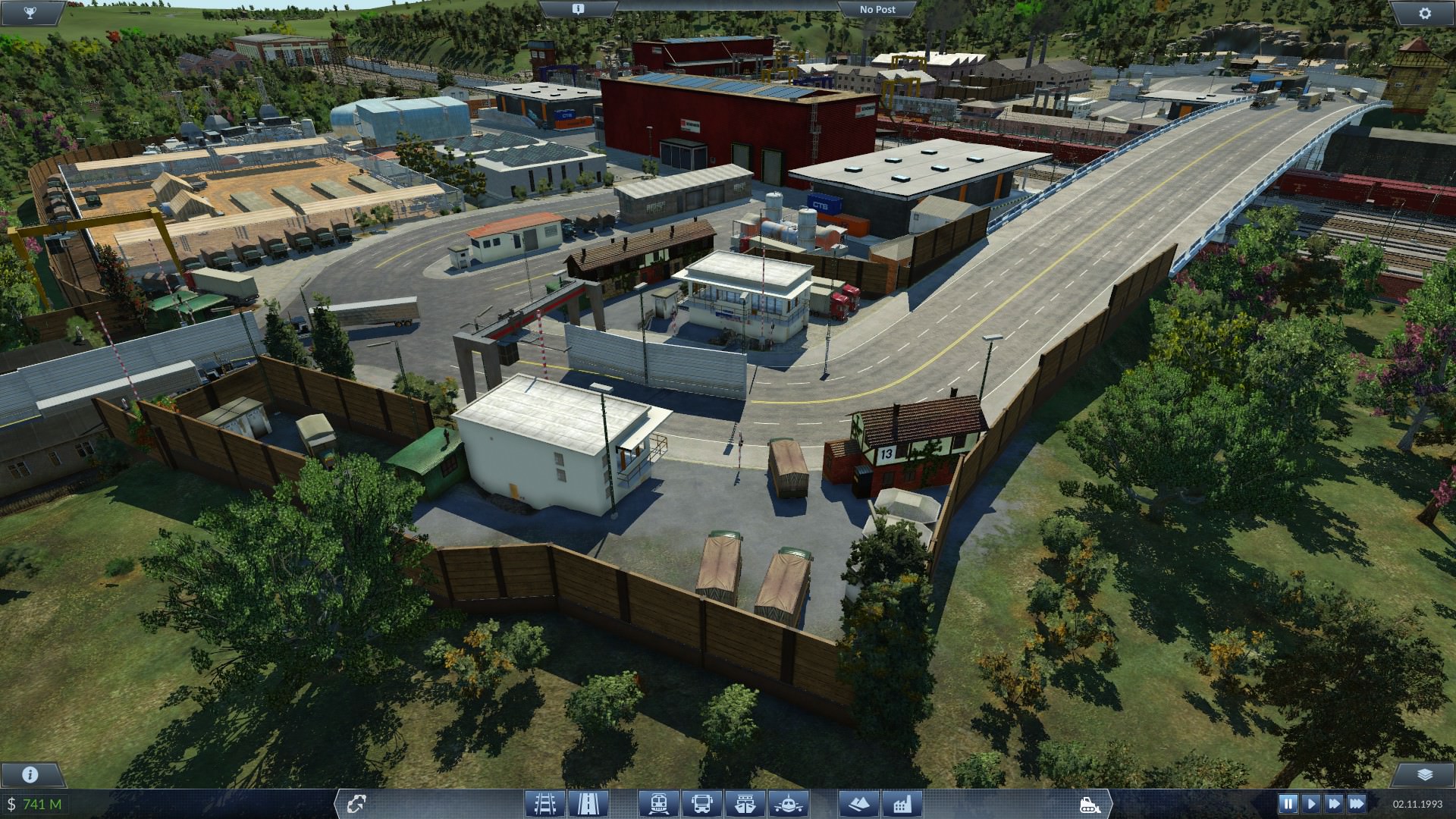 Umschlagplatz / Güterbahnhof/LKW Station.