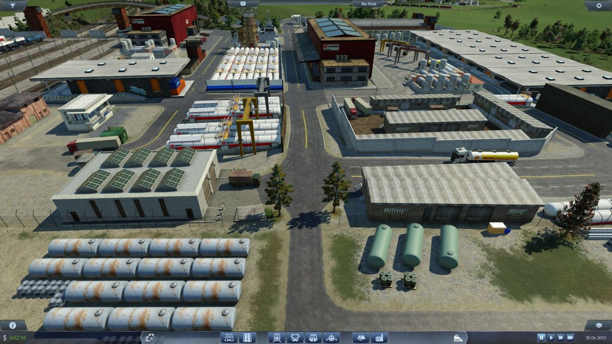 Haupt-Treibstofflager der großen Raffinerie