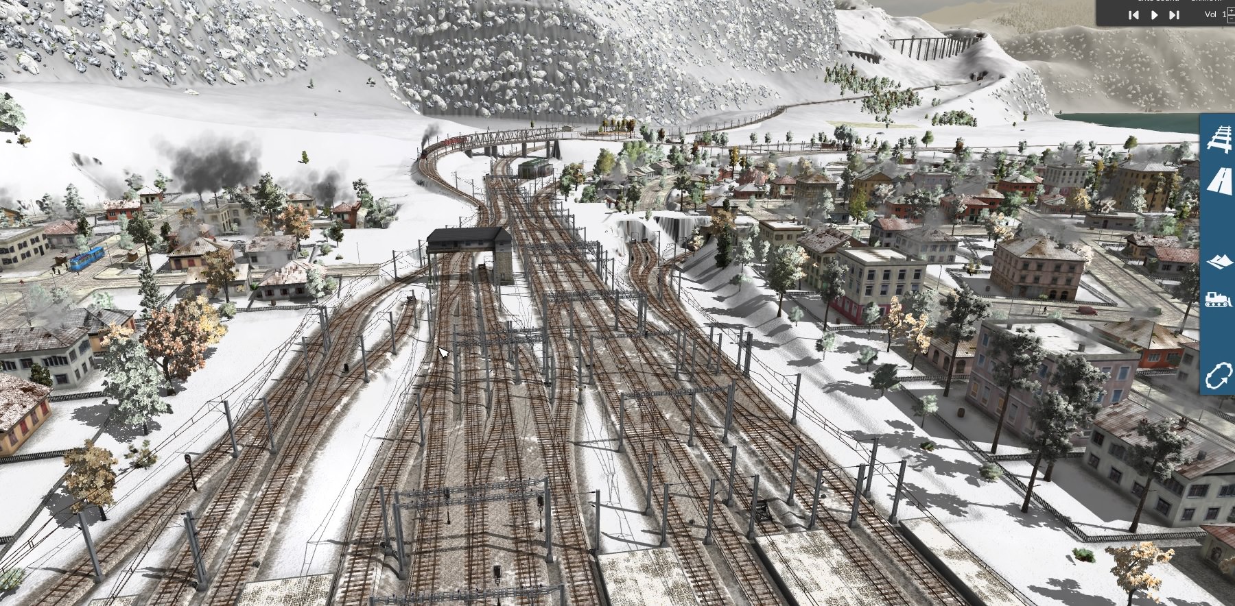 Blick vom Reither Hbf auf die Südrampe