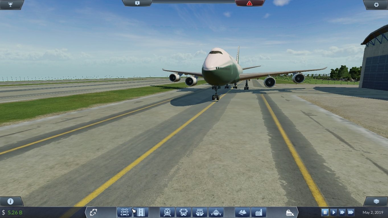 Boeing 747 in action