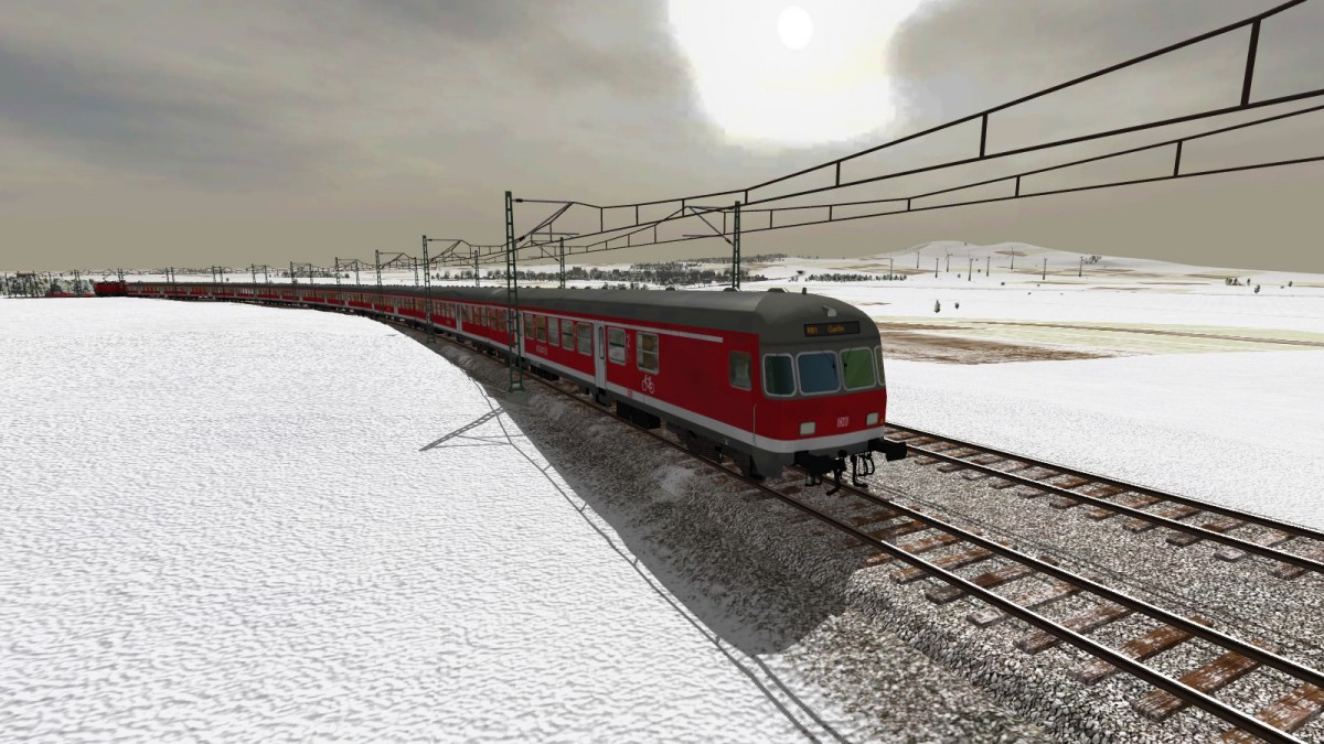 Regionalbahn im Winter