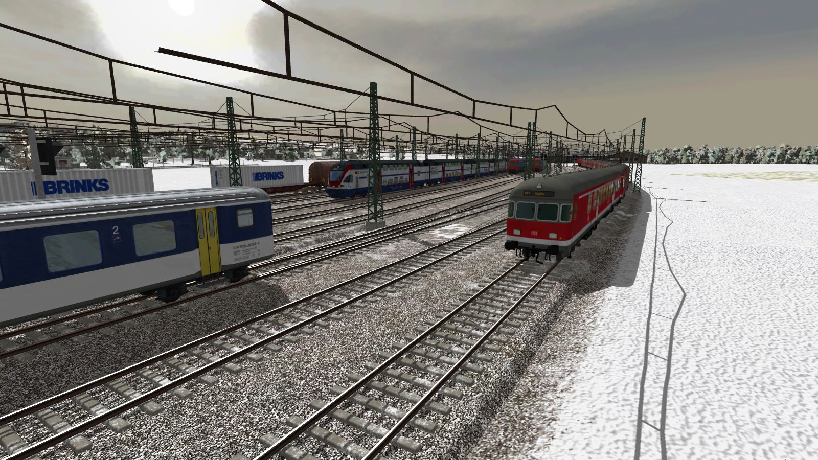 Regionalbahn im Winter