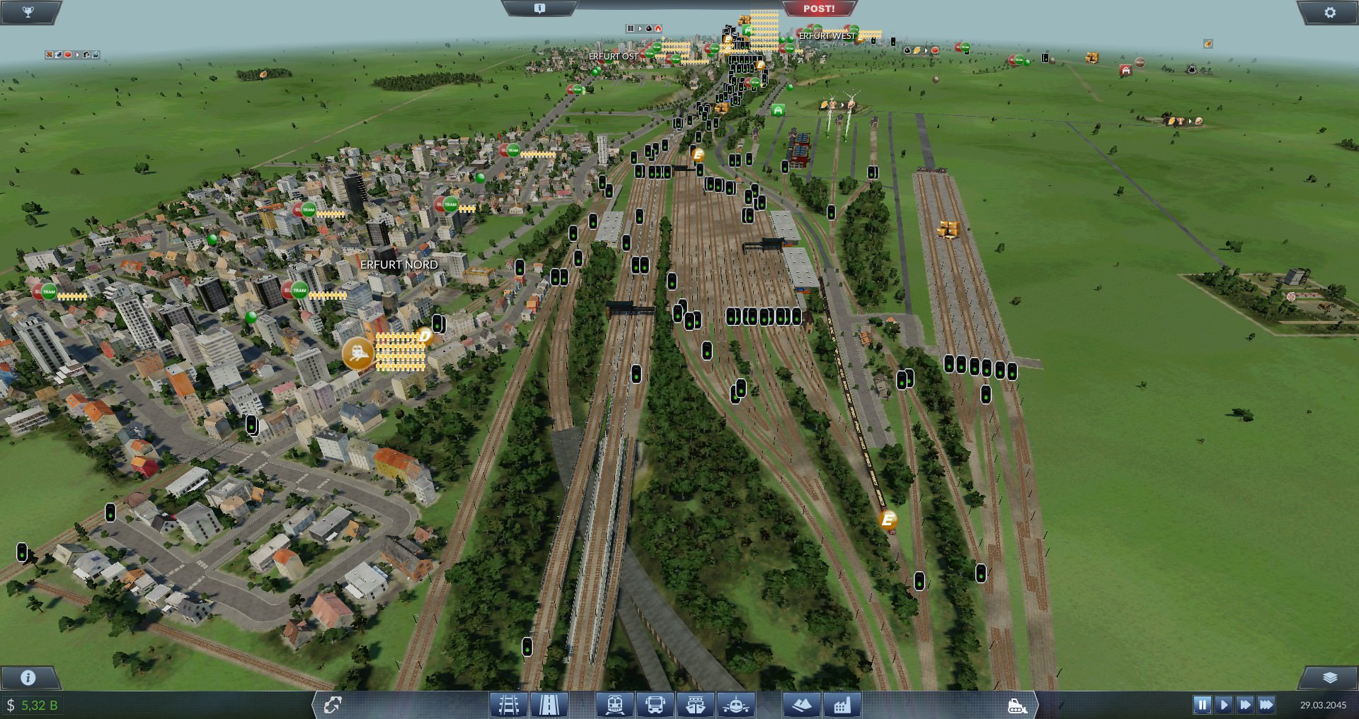 Einfahrt zum HBF 3 mit BW