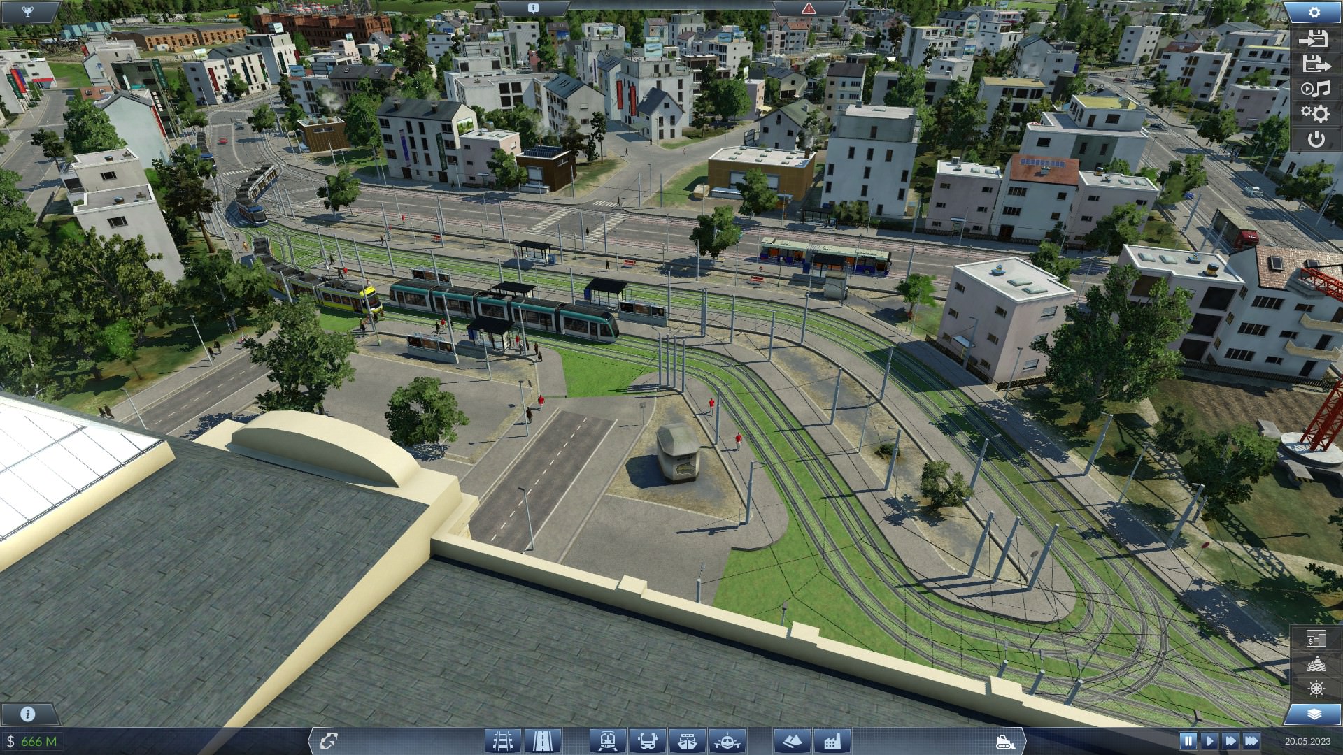Bahnhof Vorplatz mit Sicht auf die Stadt