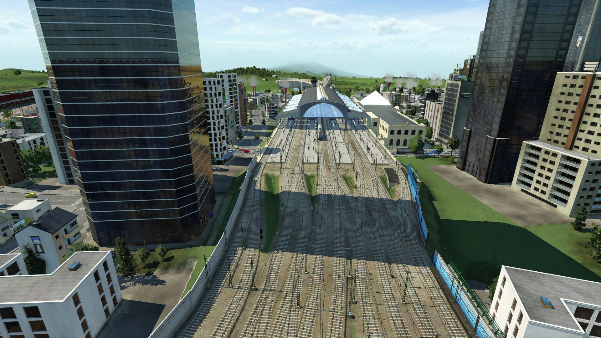 Neustädter Bahnhof in Liezen - Blick aufs Gleisfeld I