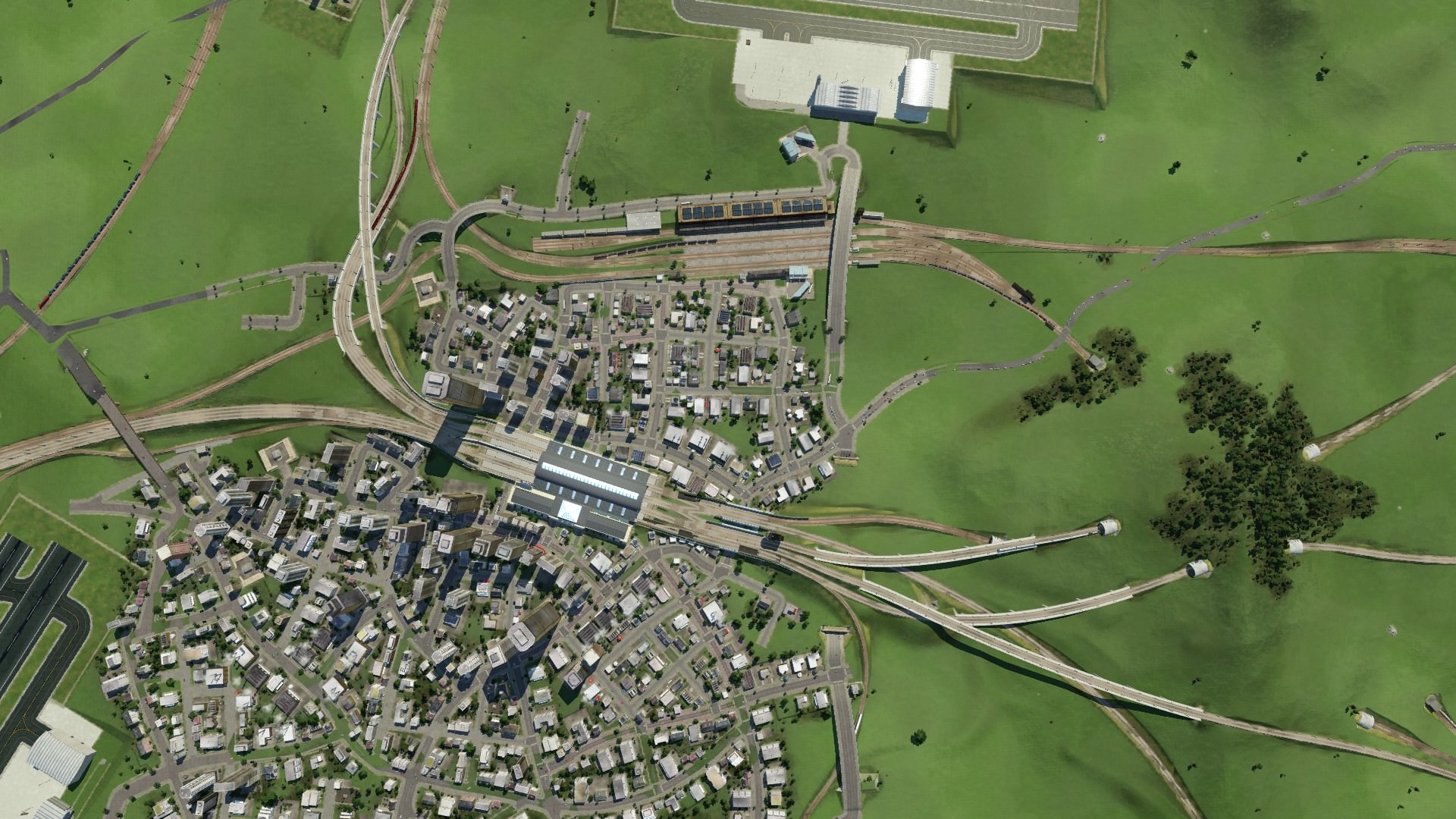 Neustädter Bahnhof in Liezen - Blick aufs Gesamtbild II