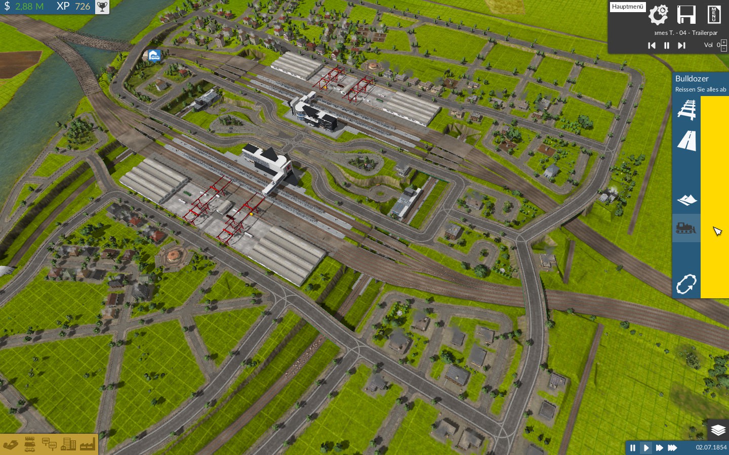 Großbahnhof Mit Güterbahnhof Vollendet
