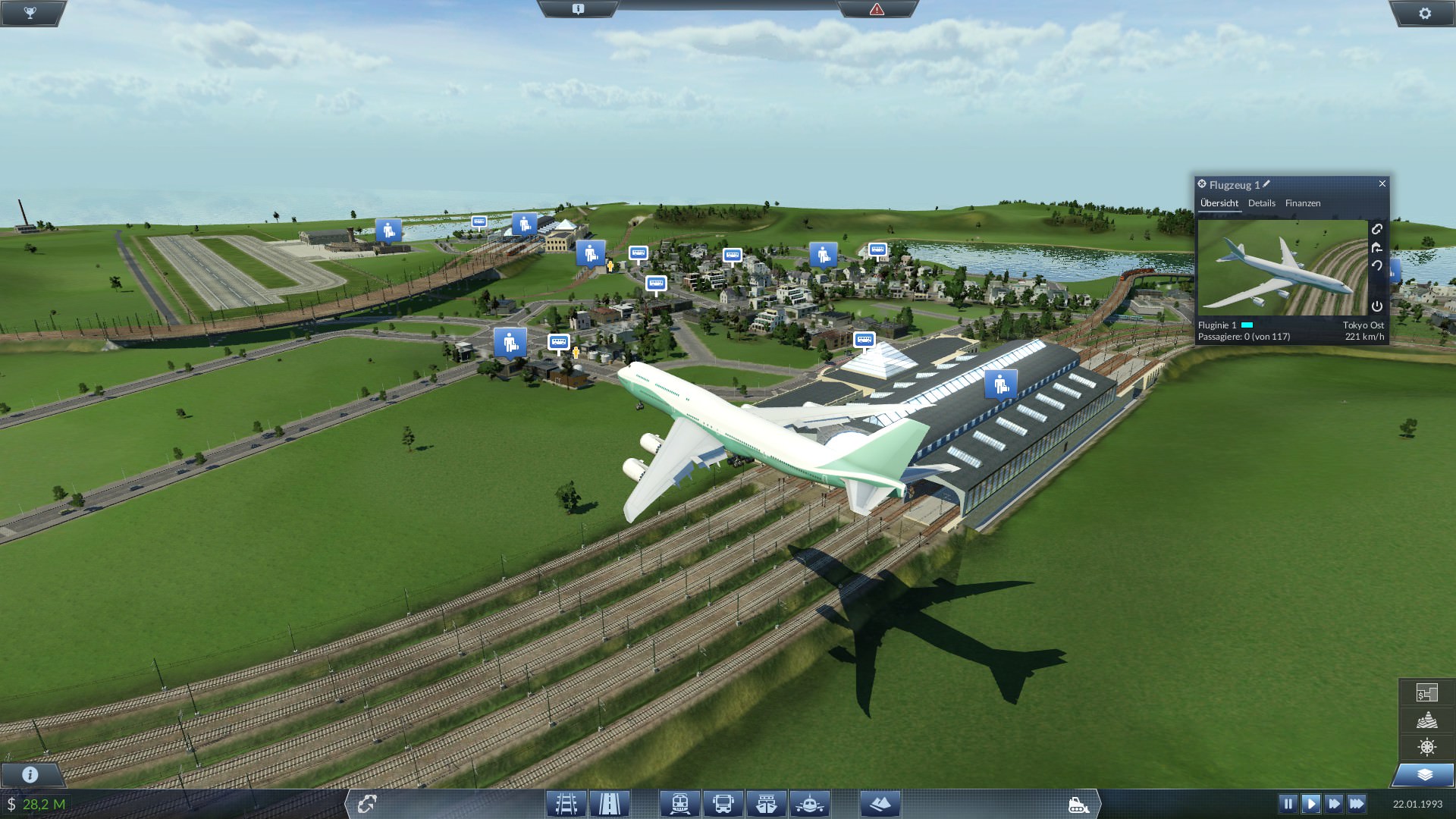 Anflug auf Tokyo