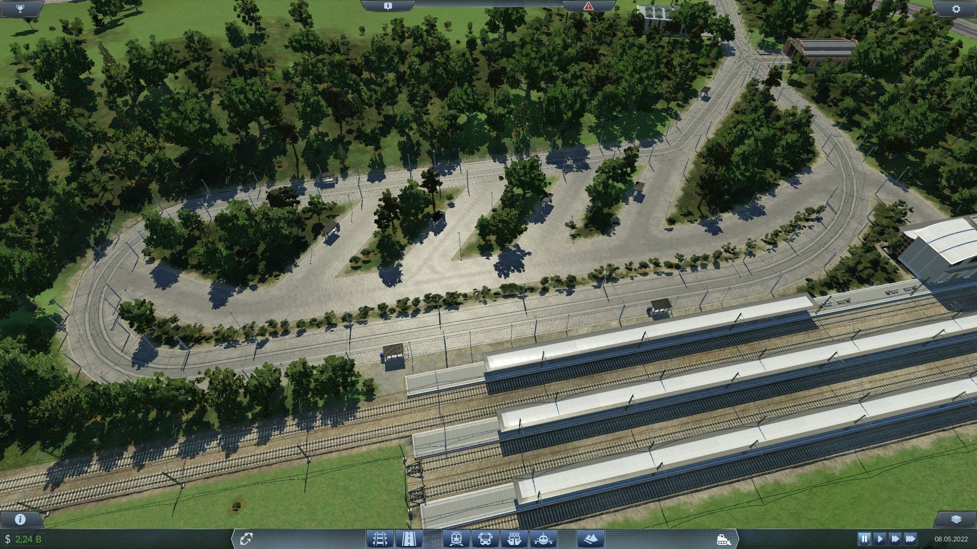 Bus und Tram Bahnhof