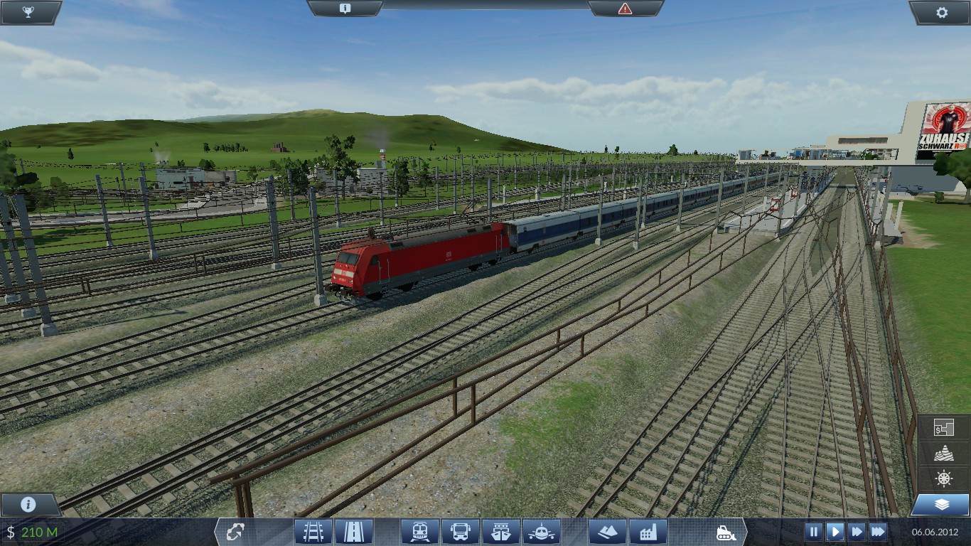 IC verlässt Hbf und passiert das Weichenvorfeld