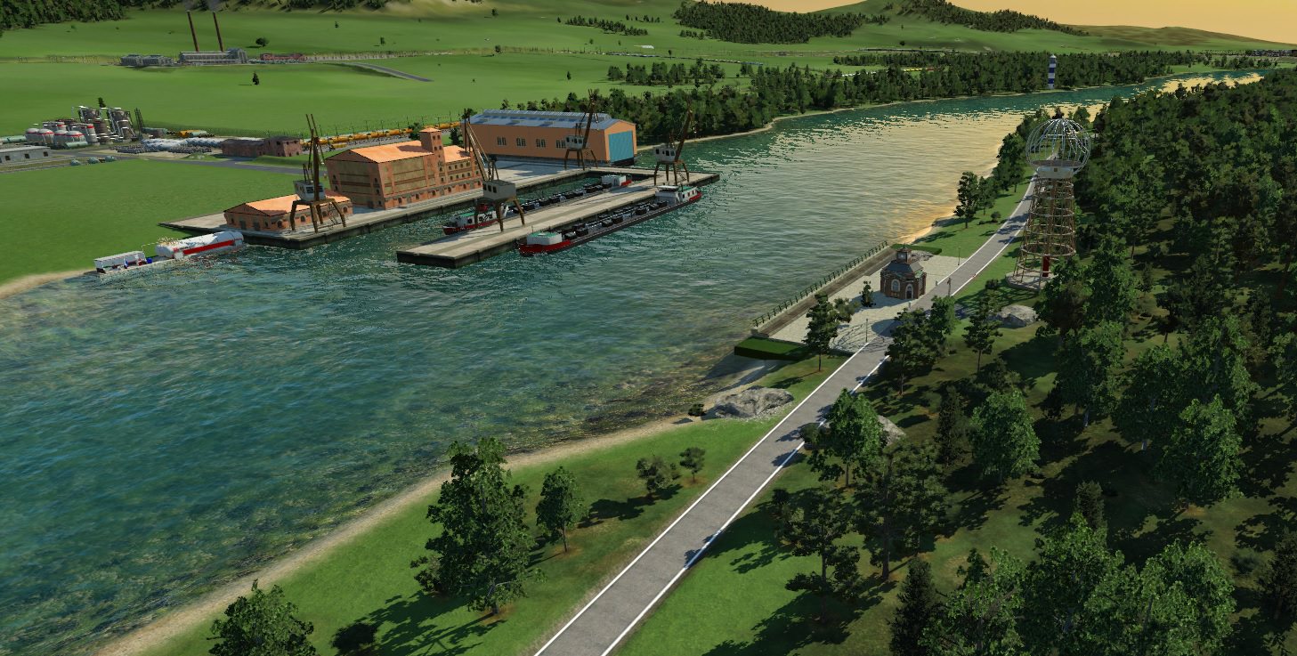 Hafen mit Radweg und Tourismusmagnet