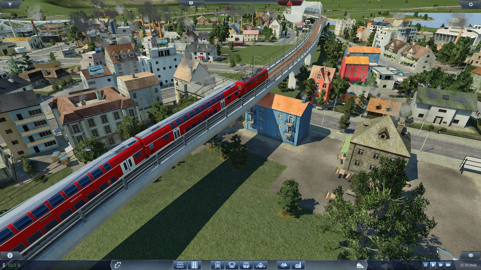 RB 3 auf der Stadthochtrasse